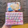 Creative Cartoon 26-Key Decompression Keyboard Keychain Pendant - Desktop Ornament & Student Bag Accessory