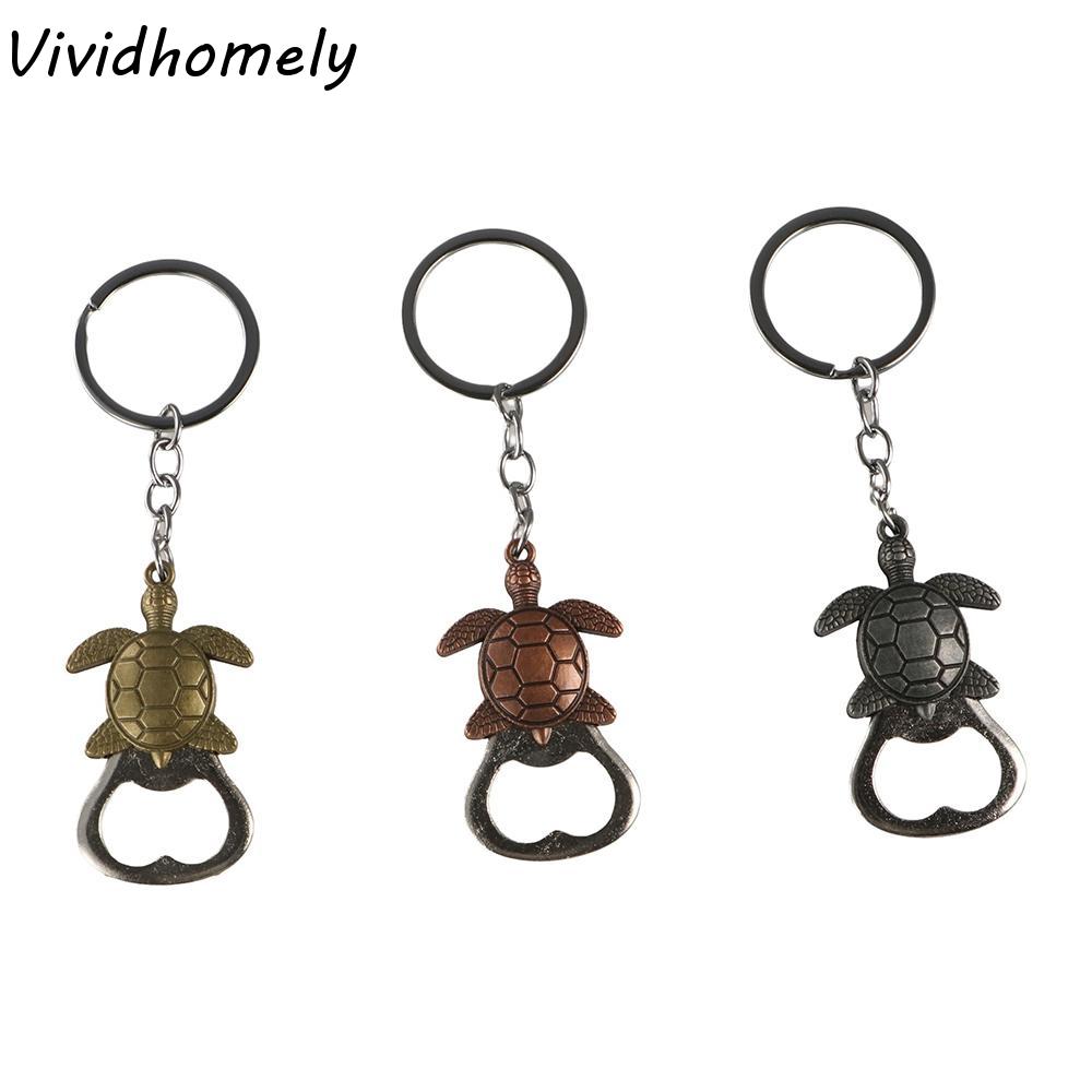 Frog Wolf Turtle Bottle Opener Bronze Color Mini Pocket Metal Lion Keyring Hanging Pendant Key Holder Beer Opener Keychain