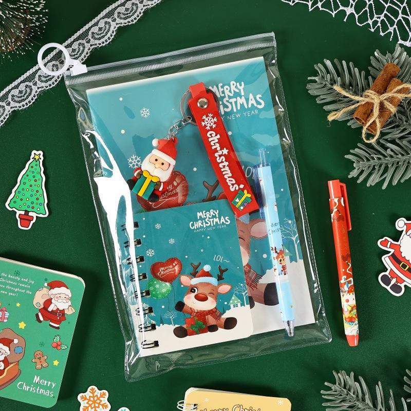 Holidays Study Supplies Decorative Christmas Stationery Set Keychain Pendant Stationery Varied Styles Student Stationery Kit