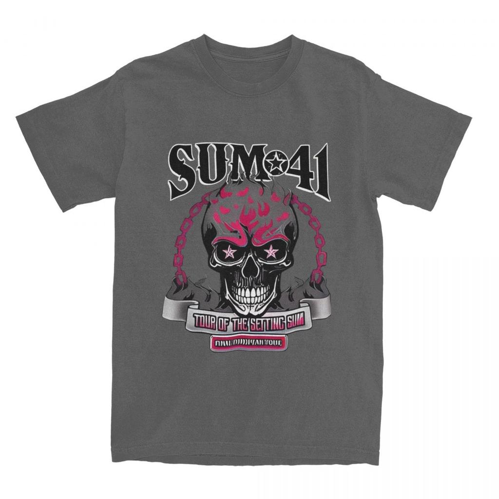 Streetwear T-Shirt Sum 41 Band Baumwoll-T-Shirts Beliebtes T-Shirt für Erwachsene Sommer Geniales Muster Männer Frauen Kurzarm-Tops