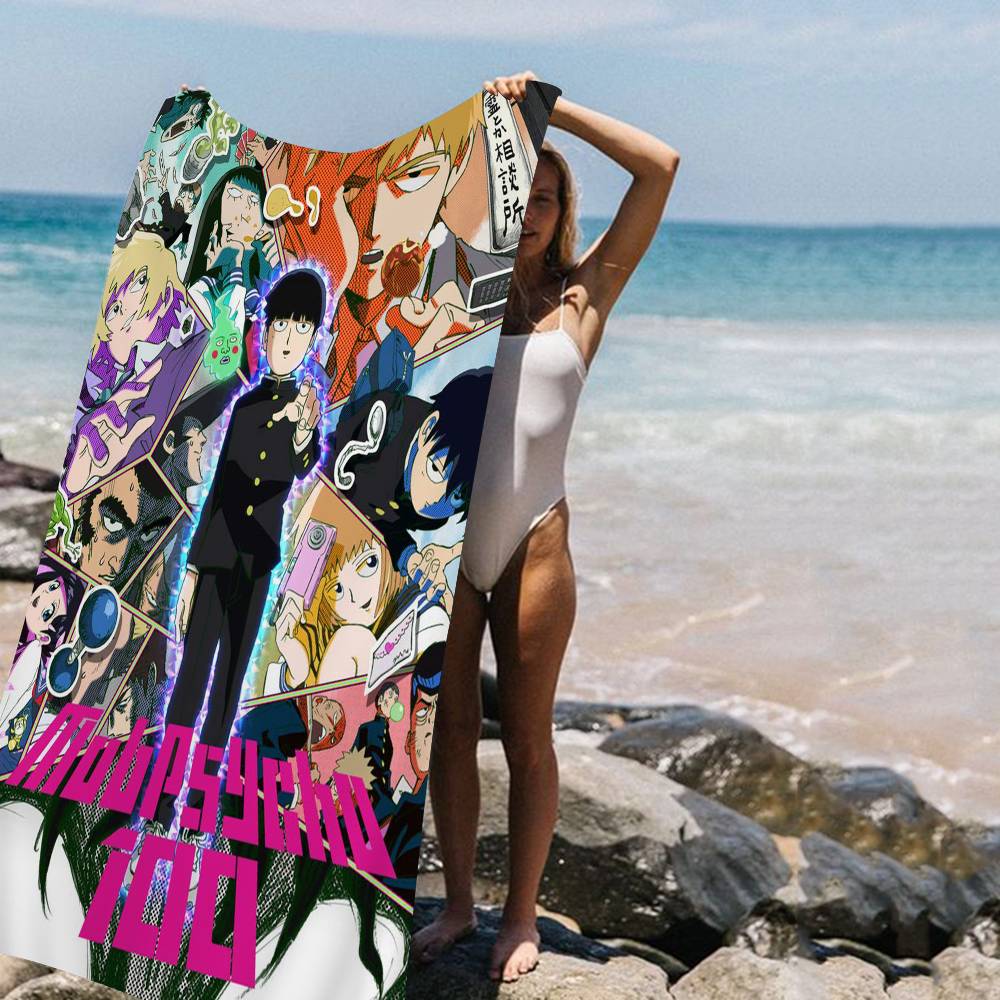 

Anime Mob Psycho 100 Microfiber Beach Towel Absorbent Quick Dry Soft Yoga Swimming Resort Mountain Climbing Towel W40*H60(CM)