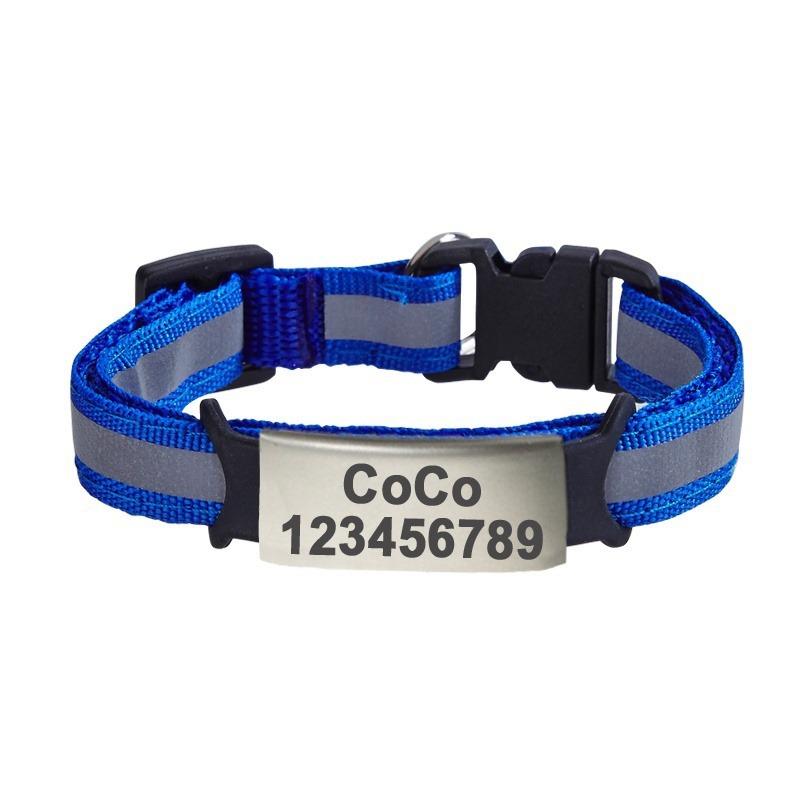 Individuell gravierte Hundemarke Katzentag Haustierhalsband Anhänger Anti-Verlust Haustier-ID-Tag Edelstahl Haustier-Namensschild mit Kontaktdaten des Besitzers