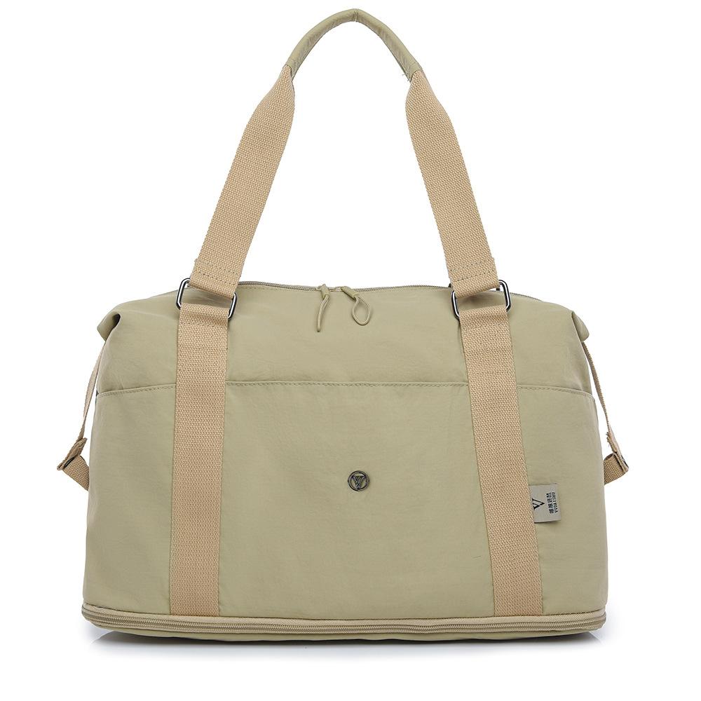 Foldable Expansion Wet and Dry Separation Sports Fitness Bag Multi-pocket Classification Handbag Travel Bag Can Be Used To Pull Rod