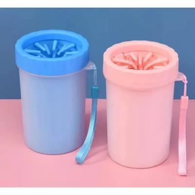 CDY Dog Paw Cleaner Cup, Portable & Mess-Free Pet Paw Washer for Dogs, Silicone Bristle Paw Cleaner, Washing Cup for Muddy Paws