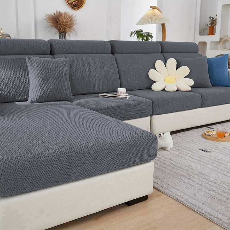 Elastic Twill Sofa Cushion Cover Removable Couch Seat Covers Universal Furniture Protector For Home Lounge All Season 1Pc