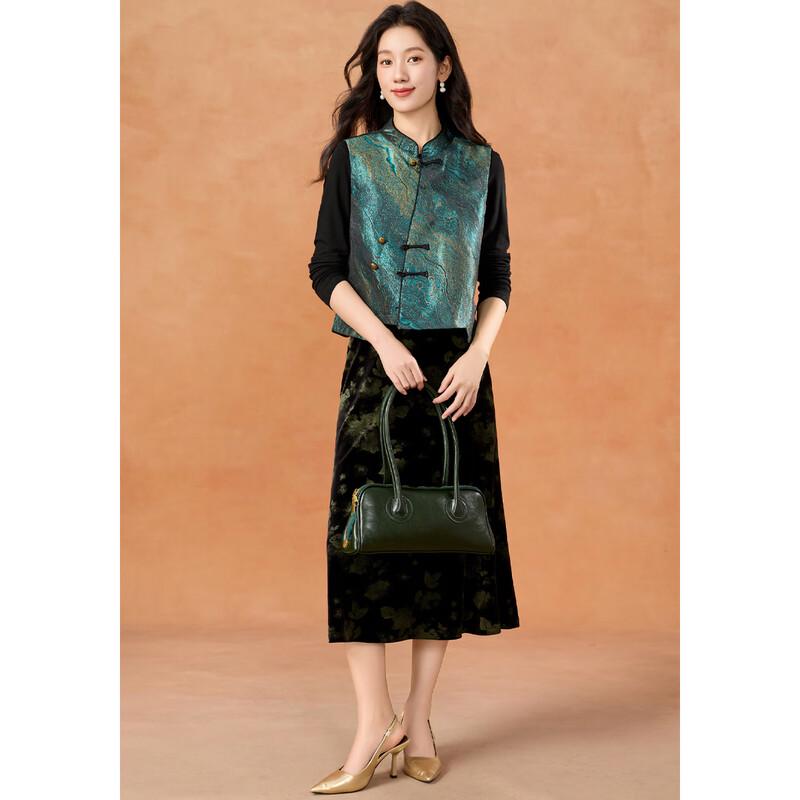 Women's New Chinese Style Stand-Collar Disc Button Vest