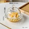 Transparent Glass Bowl with Lid Dessert Dim Sum Bowl Fruit Yogurt Bowl Soup Bowls Serving Bowls Molecular Cuisine Tableware