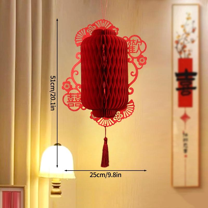 3D Papier Wabenball 2026 Neujahr Hängende Dekoration Papierornamente Frühlingsfest Papierkürbis Ornament Weihnachten Party Deko Vase