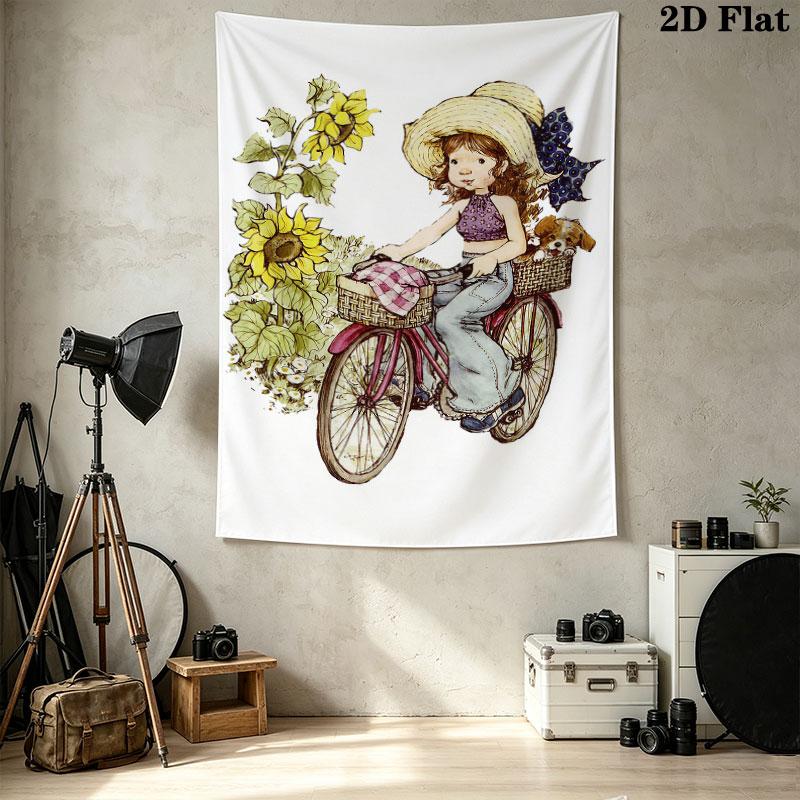 Sarakey Wall Tapestry Aesthetic Wall Hanging Printed Fabric Blanket Decorative Tapestries For Bedroom Living Room Home Decor