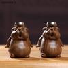 Solid Wood Groundhog Incense Burner Ornament the Craft of the Wood Carver Car Decoration Living Room Home Decoration Figurine