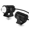 Dual-Color LED Spotlight: Electric Car/Motorcycle High/Low Beam Headlight with Steel Cannon Design for Super Bright Illumination