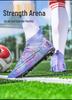 New FGTF Men's Breathable High-Top Soccer Shoes with Long/Short Studs for Teens & Kids, Stylish Design