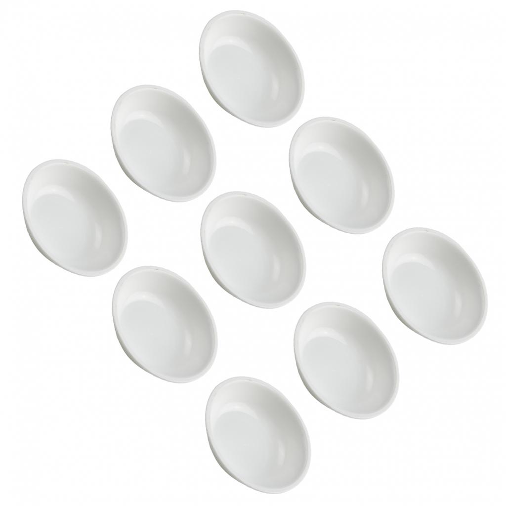 Sojasaucen-Ound-Schale Malpalette Gewürzschale