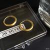 Simple Geometric Frosted Earrings Female Cold Wind Temperament Earring Buckle Niche Hundred with Earrings Affordable Dainty Earrings Daily Wear