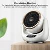 3 Gears 110-220V Portable Heating Fan Electric Heater Desktop Air Cold Warm Heater Fan Mini Winter Remote Control Wide for Home
