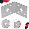KOTARBAU® Carpenter's Angle Construction Connector Stainless Steel Galvanized 50 X 50 X 35 MM Set of 100 PCS
