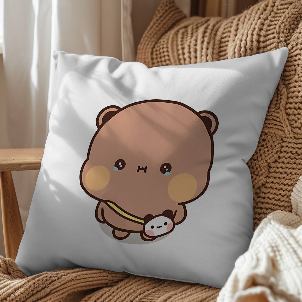 Panda Bubu Brown bear Dudu pillow cover living room sofa cushion cover bedroom room bed pillow cover home decoration