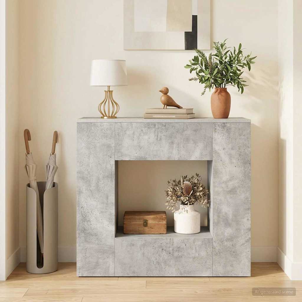 Concrete Grey Console Table 82 x 29 x 74 cm