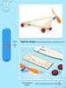DIY Wind-Powered Rubber Band Car Kit: Fun Physics Teaching Aid & Science Experiment