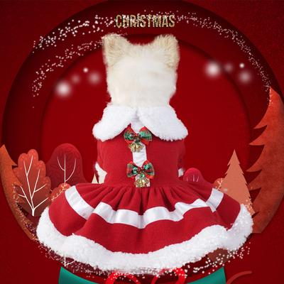 Świąteczne sukienki dla psów dla małych psów ubrania letnie boże narodzenie Cosplay kot sukienka dla zwierząt Xmas fantazyjne księżniczka sukienka dla szczeniąt kot