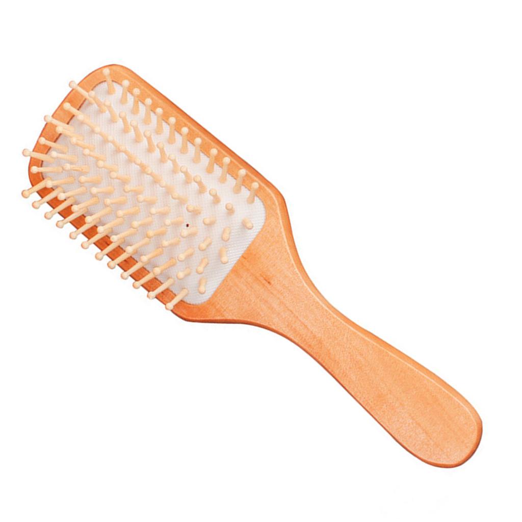 Air Cushion Comb Massage Air Cushion Wood Comb Scalp Massage Portable Smoothing Hair Hairdressing Tool White