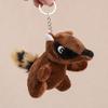 2s/lot 10cm New Small Squirrel Plush Pendant Animal Doll Keychain Cute Squirrel Toy Bag Ornament
