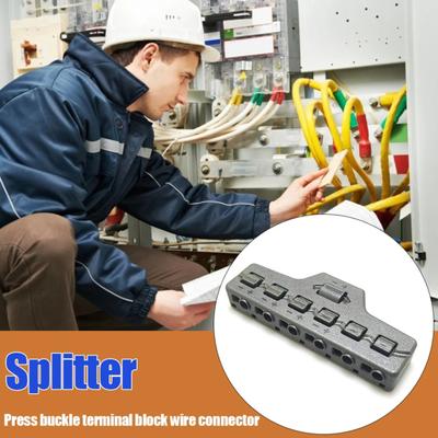 Quick Splitter Push-in Fast Wire Connector Lightweight Portable Easy To Use LED Lighting Terminal Block Wiring Cable Splitter