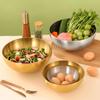Stainless Steel Meal Prepping Bowl Easy To Clean Serving Bowls Reusable Salad Bowl Practical Mixing Bowl for Salad