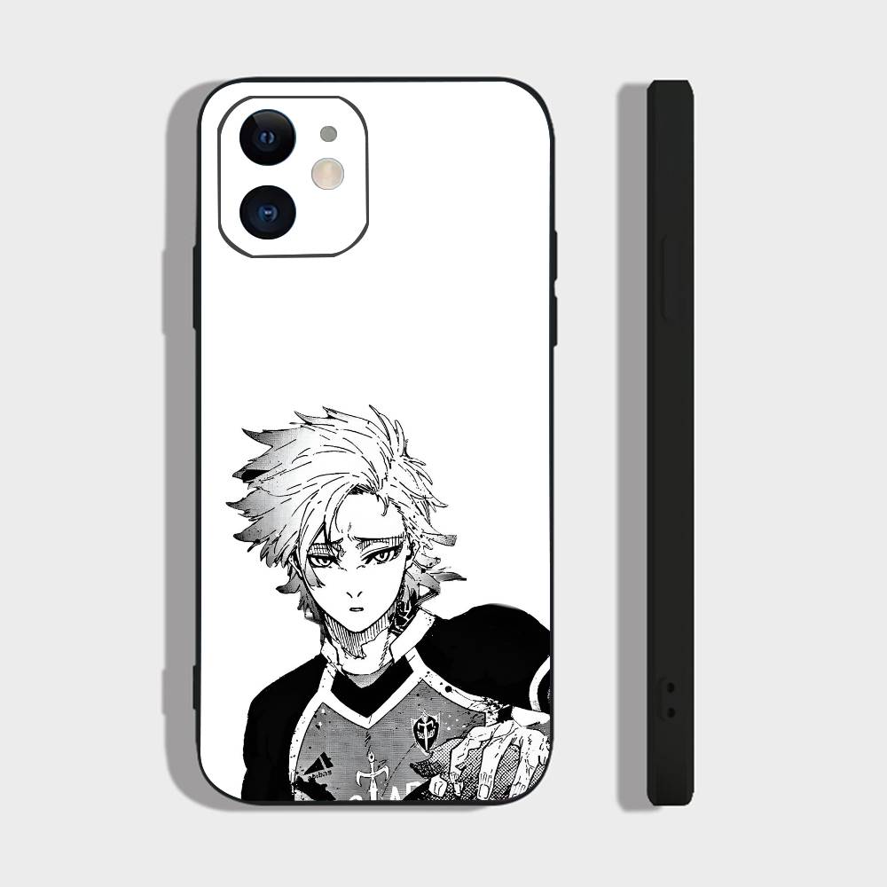 Anime M-Michael Kaiser For IPhone 17 Air 16 15 14 13 12 11 Pro Black Soft Cover Phone Case