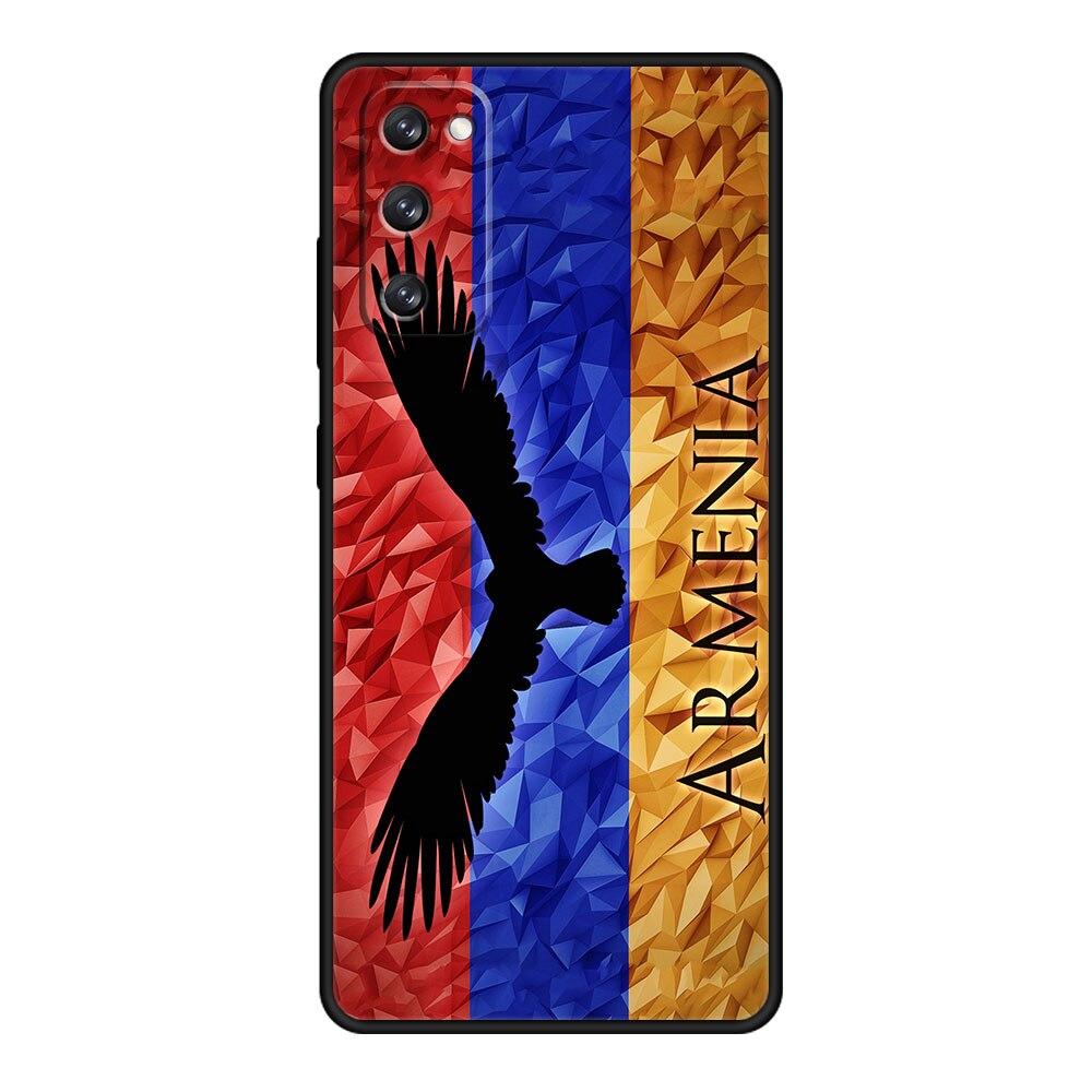 For Samsung Galaxy S20 FE 2022 S10e S22 Ultra 5G S21 Plus S8 S10 S9 S7 Armenia Armenians Flag Silicon Coque