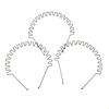 3Pcs Non-slip Hair Hoop Stretchable Unisex Headband Women Men Hair Accessories