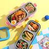 Eco Friendly Stainless Steel Lunch Box Removable Divided Lunch Box Travel Food Tray  Picnic
