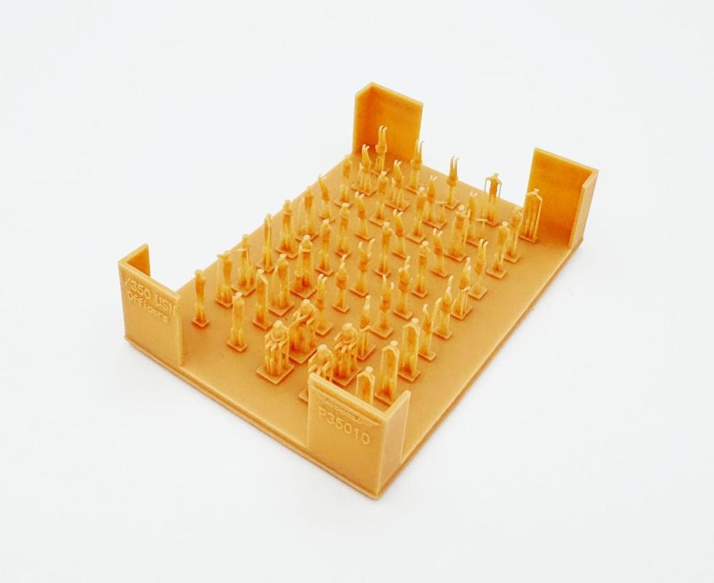 Triumph Model WW2 US Navy Officer Khaki Uniform 50 Pieces Plastic Model Parts TRFP35010 1/350 (Ship)