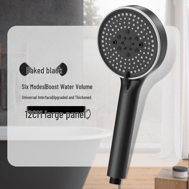 5-Speed Handheld Shower Head with Large Panel & Water Filter for Enhanced Bathing Experience