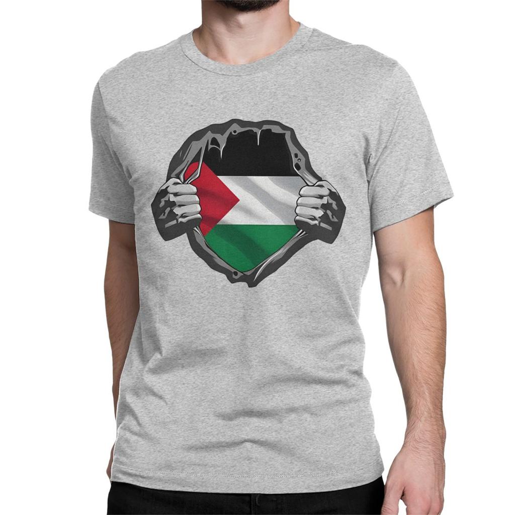Palestine Flag T-Shirt for Men Women Arabic Hatta Kufiya Keffiyeh Casual Cotton Tee Shirt Crewneck T Shirts Plus Size Clothing