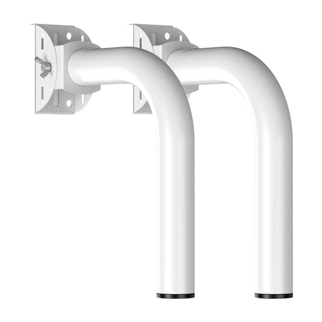 2Pcs Wireless Bridge Bracket Mount 150 Degrees Adjustable Stainless Steel Universal J Pole Mount Accessory