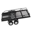 Dual Axles 1 24 Scale RC Trailer for Hauling Behind Cars for SCX24 for FCX24 RC Crawler Upgrade Parts