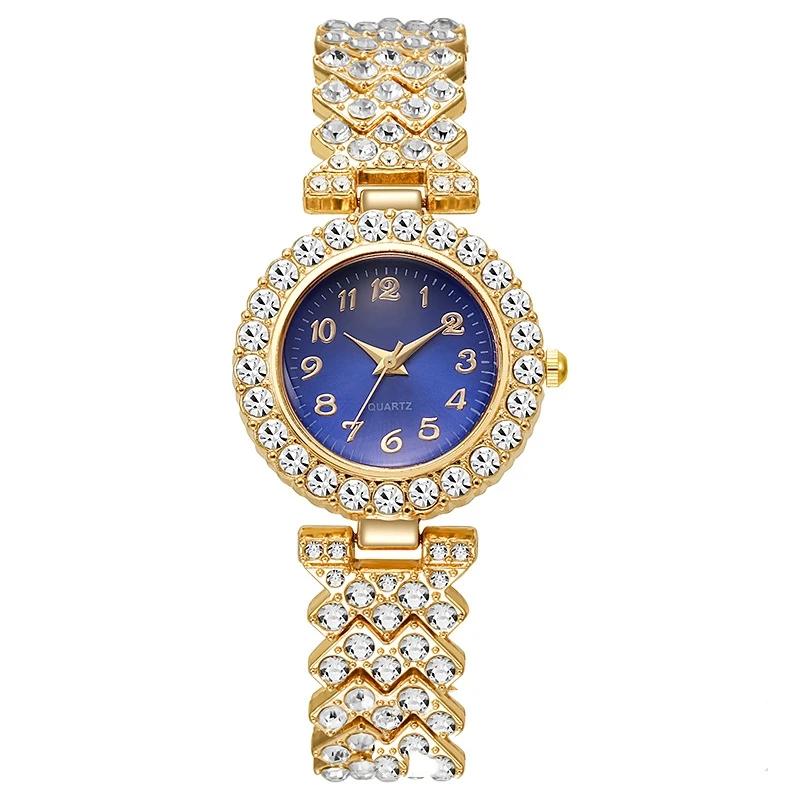 High-end lady's watch New Fashion Roman Pattern Diamond Women's Watch Quartz Women's Watch Bracelet Women's Watch