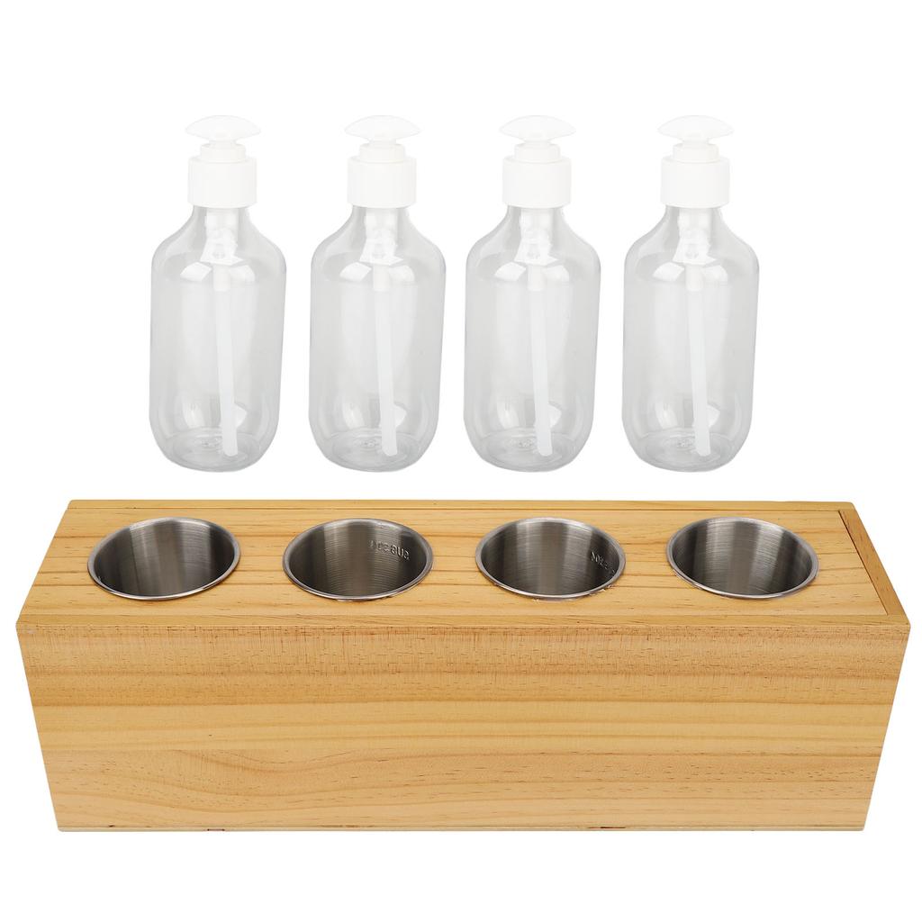 Massage Oil Heater 4 Bottles Constant Temperature Quick Heating Removable Lotion Warmer 110‑240V US