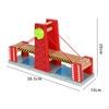 Train Railway Tracks Bridge Wooden Accessories, Wood Toys for Boys Girls Kids