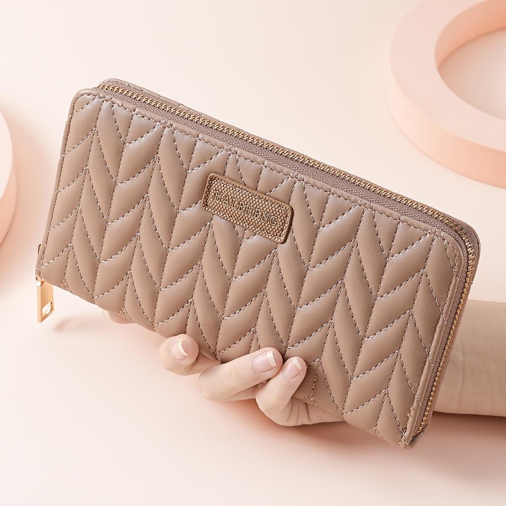 Fashion Embroidery Women's Wallet Long Hand Change Bag Mobile Phone Bag Card Bag Xiaoxiangfeng