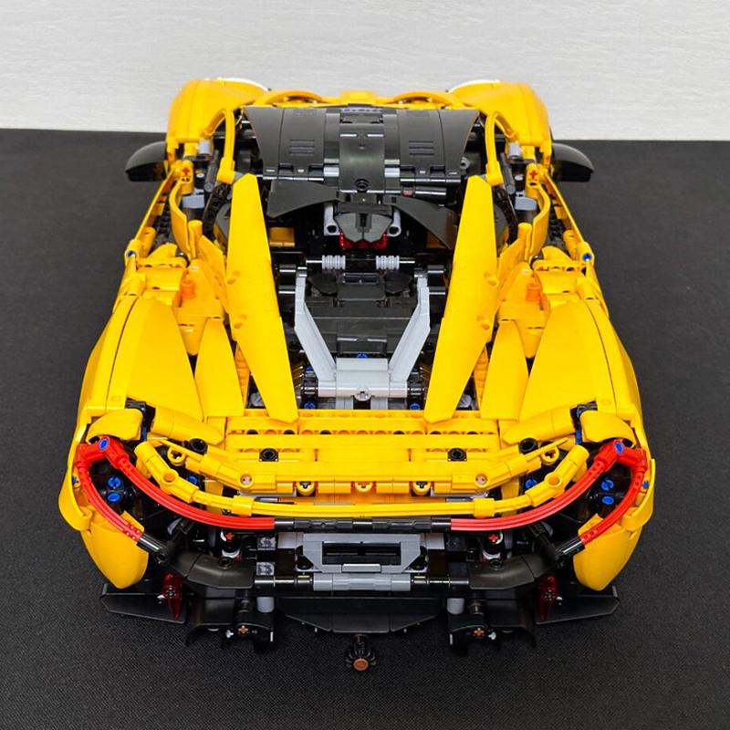 3893PCS MOC Jaune P1 1:8 Blocs de Construction Techniques Modèle Supercar Jouet d'Assemblage de Collection Cadeaux d'Anniversaire pour Adultes