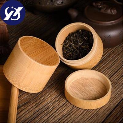 Tarro de Especias de Cocina de Bambú Latas Selladas Tanque de Almacenamiento con Tapa Contenedor de Alimentos Caja de Té Botes