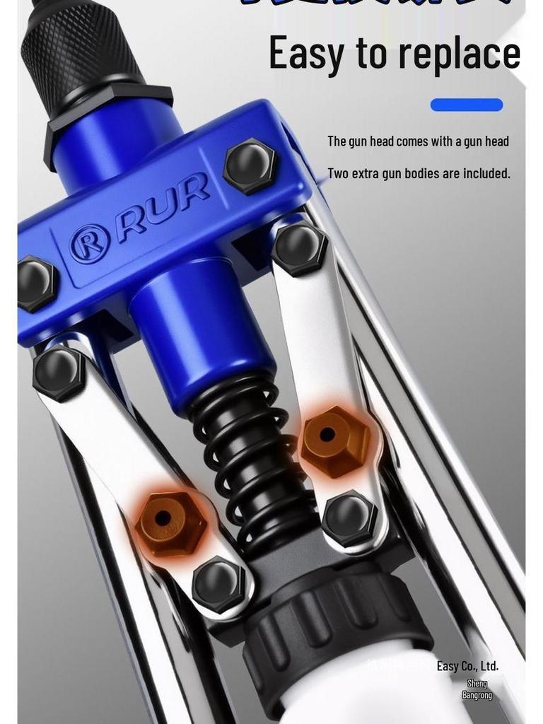Manual Rivet Gun Double Handle Labor-Saving Riveter Pliers Nailer