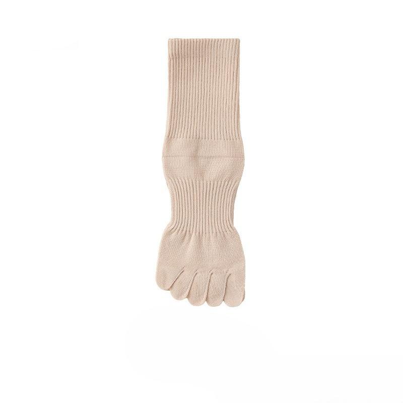 

Женские весенне-осенние антибактериальные спортивные дышащие влагоотводящие бесшовные носки-трубки с пятью пальцами из хлопка 1 pair светло-розовый