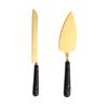 Butter Knife And Spatula Set with Ceramic Handle Stainless Steel Baking Turner for Butter Pizza Pastry Non-Stick Cake Cutter And Butter Spreader