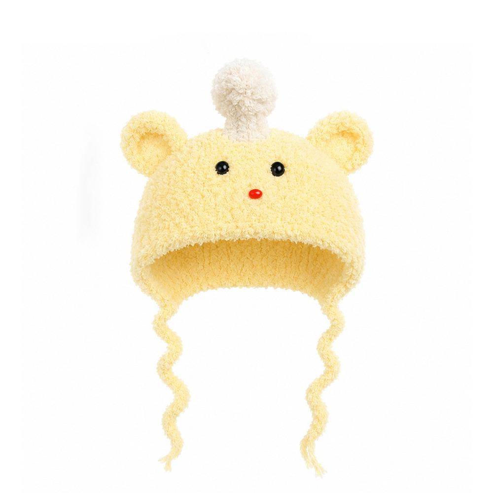 Adjustable Ties Guinea Pig Costume Hat Sunflower Hamster Knitted Hat Pet Gathering