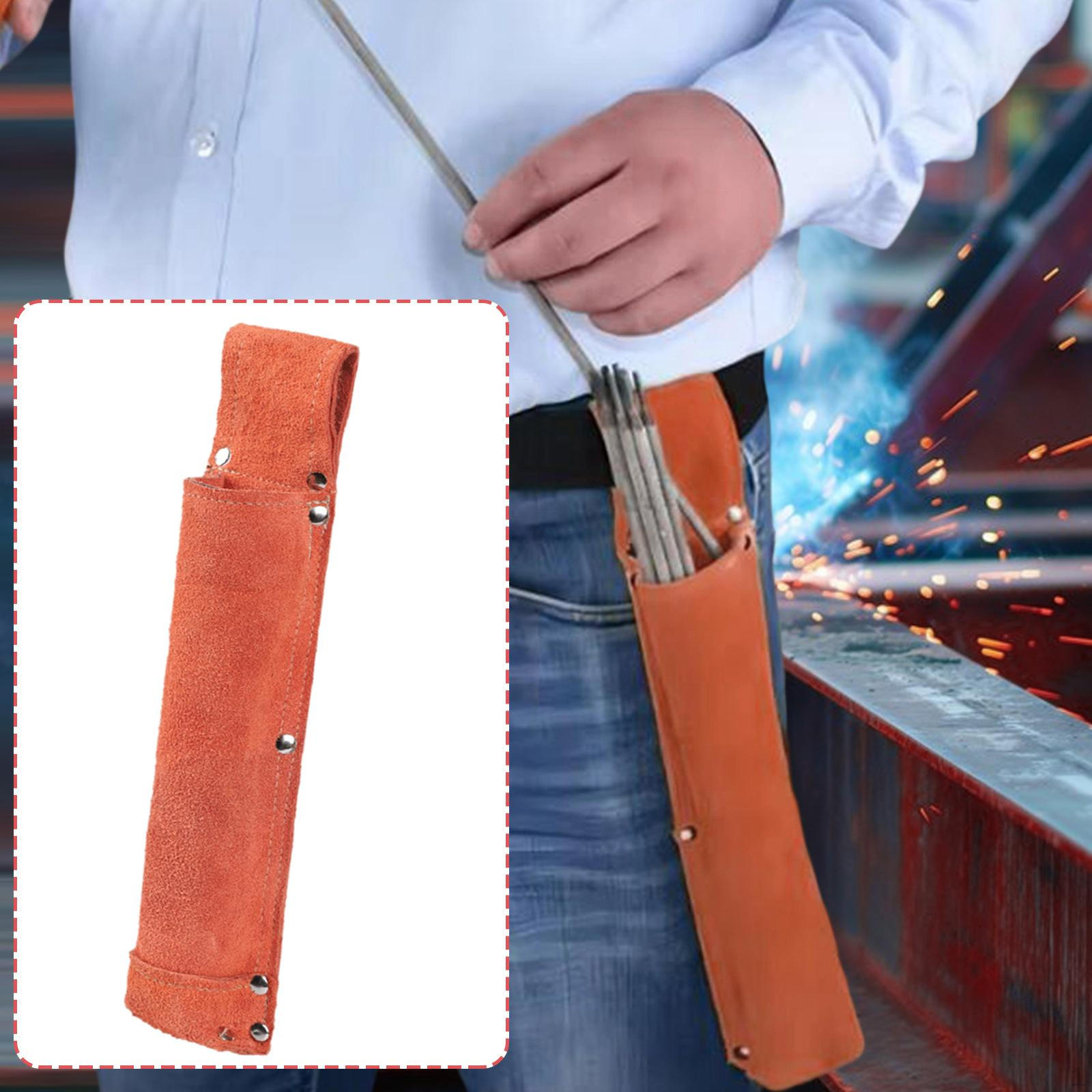 

Storage Container Multi Use Easy to Carry Tool Organizer Welding Rod Pouch for Outdoor Work red_S