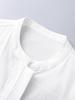 Simple Elegant Tencel Cotton Beaded Sequin Embroidered Loose Long Sleeve Women's Spring Shirt