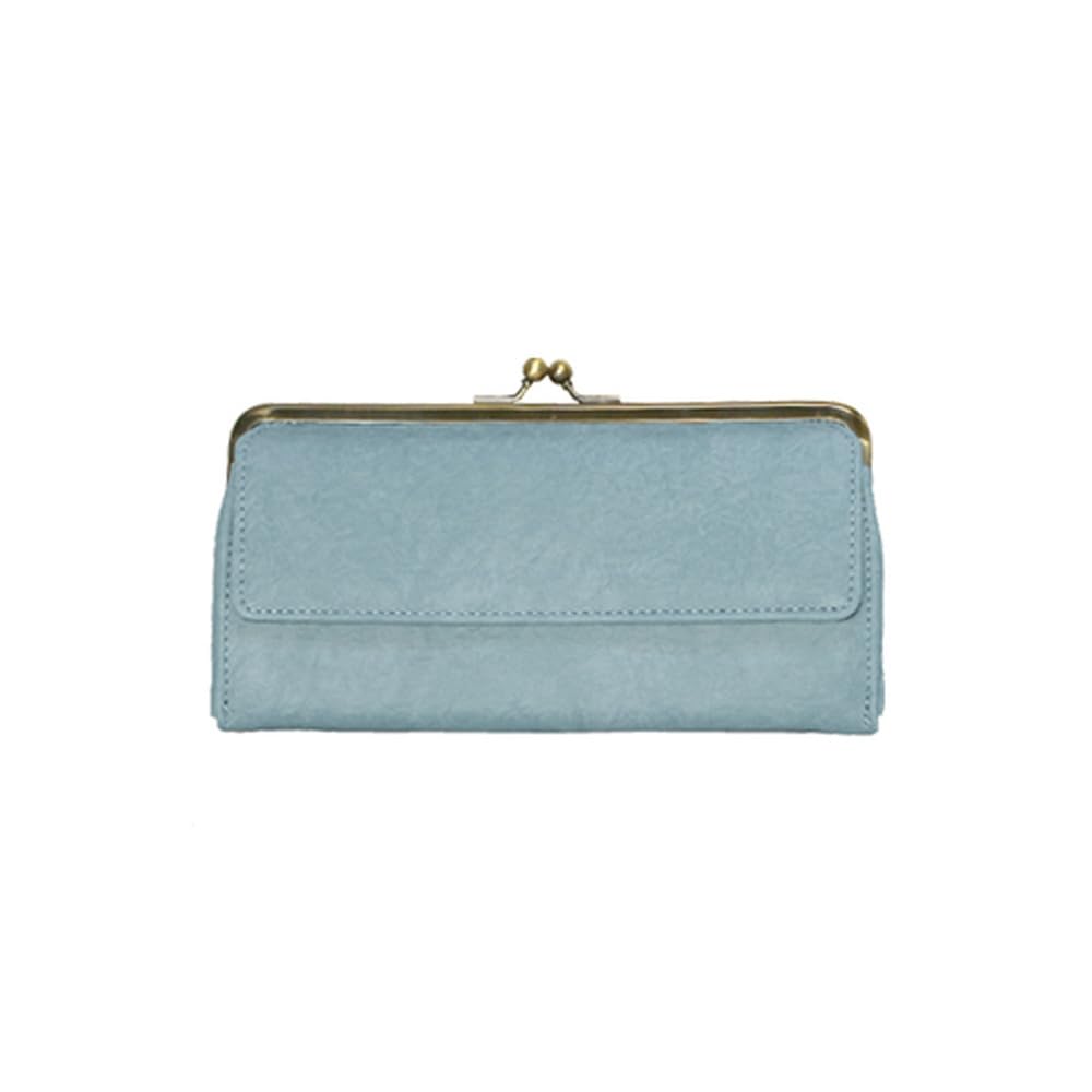 

Кошелек длинный с застежкой из морщинистой искусственной кожи с принтом Головки пропеллеров 11-2117-BL